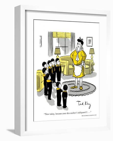 Hazel Cartoon-Ted Key-Framed Giclee Print