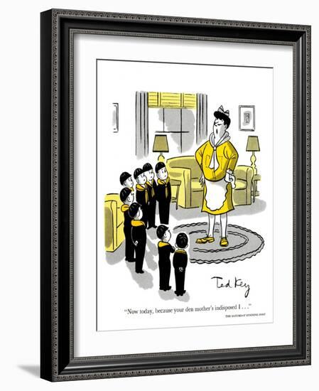 Hazel Cartoon-Ted Key-Framed Giclee Print