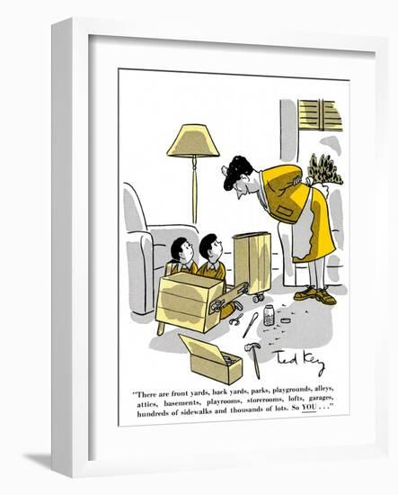 Hazel Cartoon-Ted Key-Framed Giclee Print