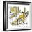 Hazel Cartoon-Ted Key-Framed Giclee Print