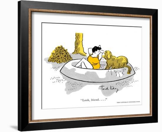 Hazel Cartoon-Ted Key-Framed Giclee Print