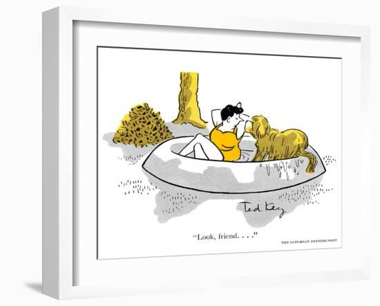 Hazel Cartoon-Ted Key-Framed Giclee Print