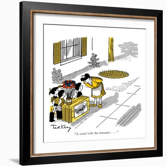 Hazel Cartoon-Ted Key-Framed Giclee Print