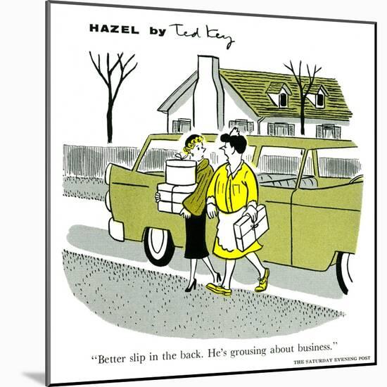 Hazel Cartoon-Ted Key-Mounted Giclee Print