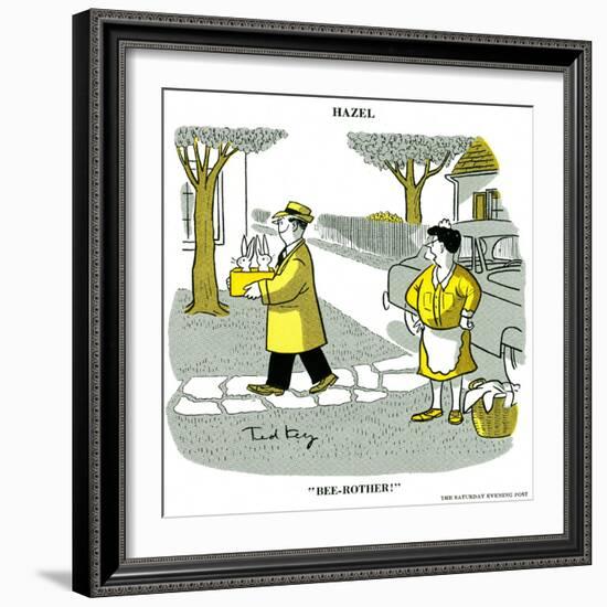 Hazel Cartoon-Ted Key-Framed Giclee Print