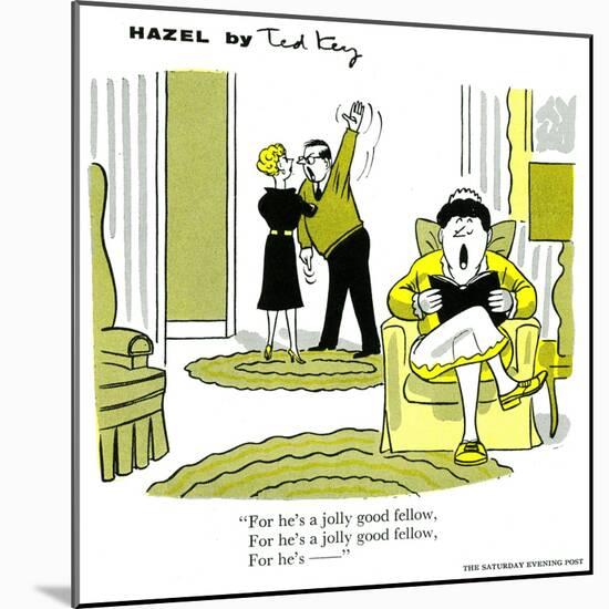 Hazel Cartoon-Ted Key-Mounted Giclee Print