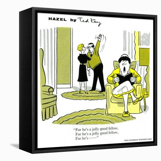 Hazel Cartoon-Ted Key-Framed Premier Image Canvas