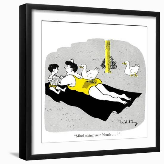 Hazel Cartoon-Ted Key-Framed Giclee Print