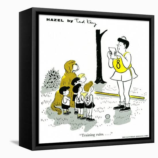 Hazel Cartoon-Ted Key-Framed Premier Image Canvas