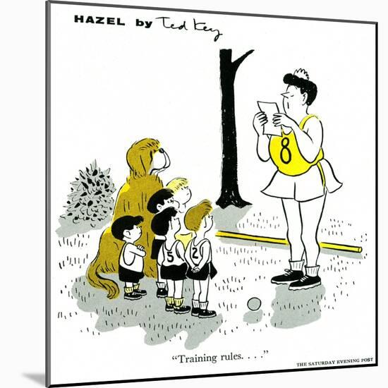 Hazel Cartoon-Ted Key-Mounted Giclee Print