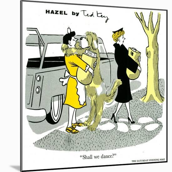 Hazel Cartoon-Ted Key-Mounted Giclee Print