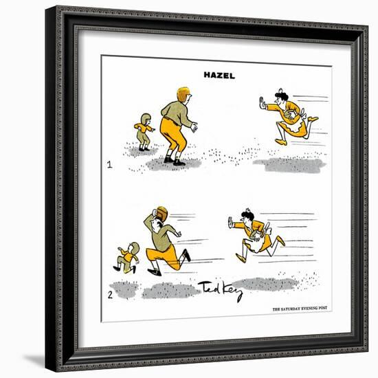 Hazel Cartoon-Ted Key-Framed Giclee Print