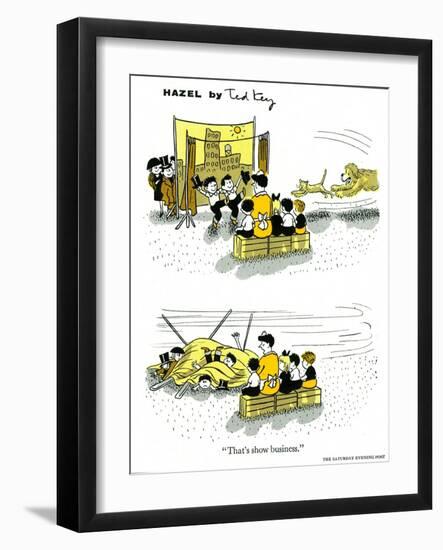 Hazel Cartoon-Ted Key-Framed Giclee Print