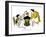 Hazel Cartoon-Ted Key-Framed Giclee Print