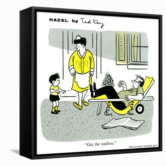 Hazel Cartoon-Ted Key-Framed Premier Image Canvas