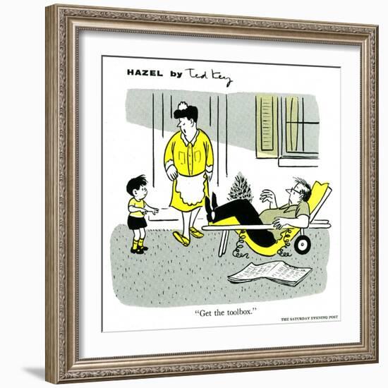 Hazel Cartoon-Ted Key-Framed Giclee Print