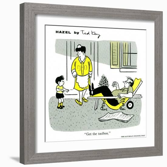 Hazel Cartoon-Ted Key-Framed Giclee Print