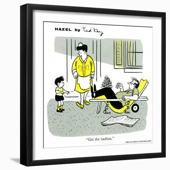 Hazel Cartoon-Ted Key-Framed Giclee Print