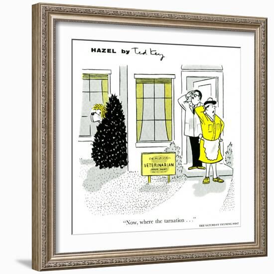 Hazel Cartoon-Ted Key-Framed Giclee Print