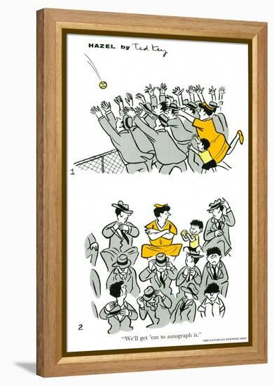 Hazel Cartoon-Ted Key-Framed Premier Image Canvas