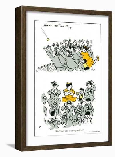 Hazel Cartoon-Ted Key-Framed Giclee Print