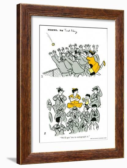 Hazel Cartoon-Ted Key-Framed Giclee Print