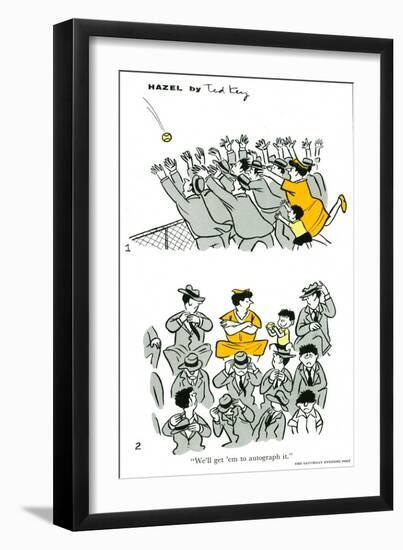 Hazel Cartoon-Ted Key-Framed Giclee Print