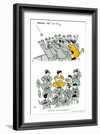 Hazel Cartoon-Ted Key-Framed Giclee Print