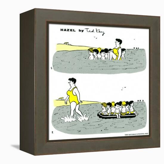 Hazel Cartoon-Ted Key-Framed Premier Image Canvas