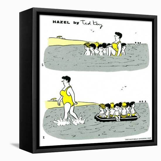 Hazel Cartoon-Ted Key-Framed Premier Image Canvas