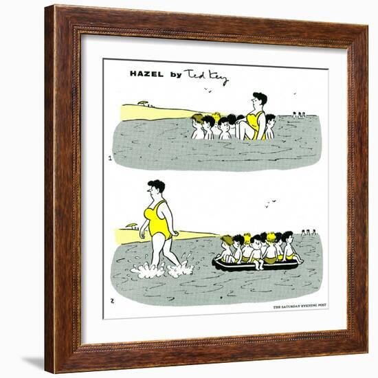 Hazel Cartoon-Ted Key-Framed Giclee Print