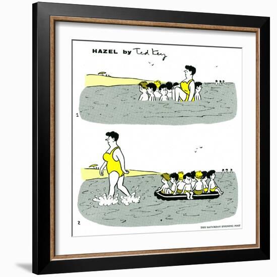 Hazel Cartoon-Ted Key-Framed Giclee Print