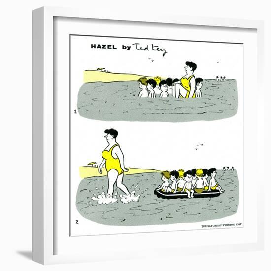 Hazel Cartoon-Ted Key-Framed Giclee Print