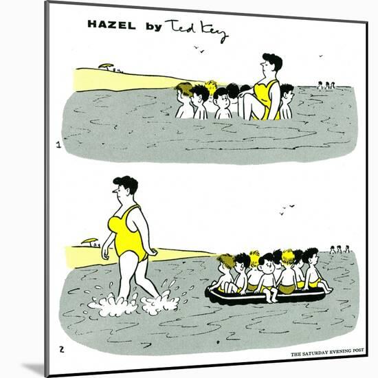 Hazel Cartoon-Ted Key-Mounted Giclee Print