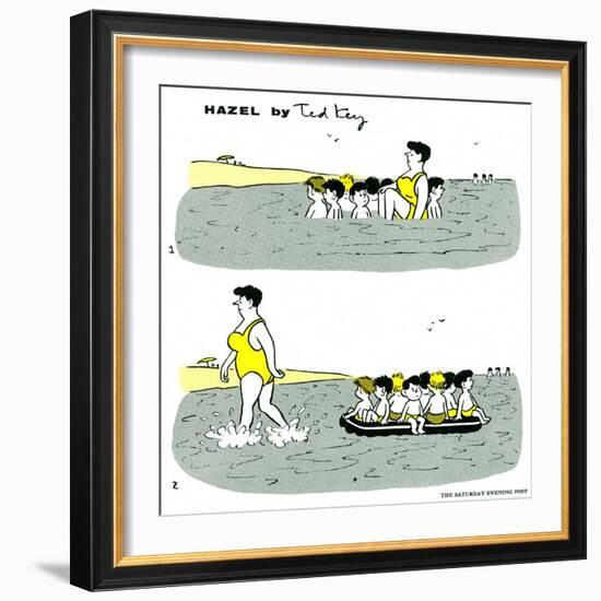 Hazel Cartoon-Ted Key-Framed Giclee Print