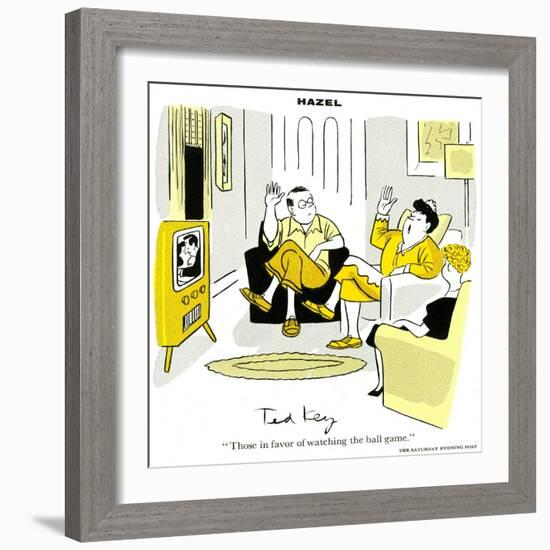 Hazel Cartoon-Ted Key-Framed Giclee Print