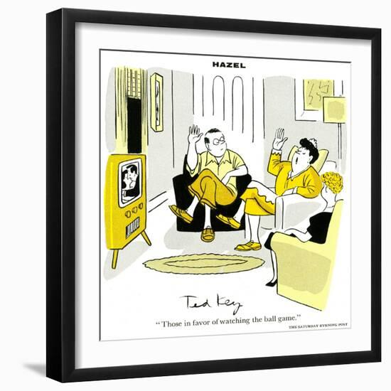 Hazel Cartoon-Ted Key-Framed Giclee Print