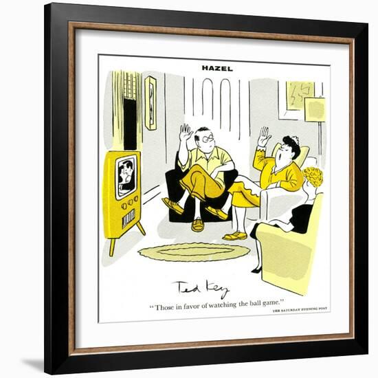 Hazel Cartoon-Ted Key-Framed Giclee Print