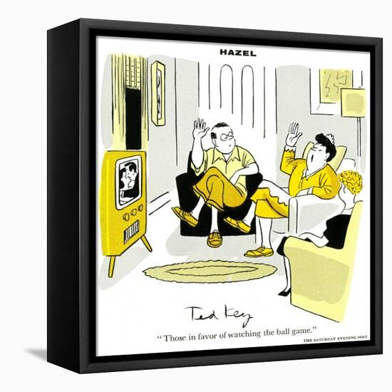 Hazel Cartoon-Ted Key-Framed Premier Image Canvas