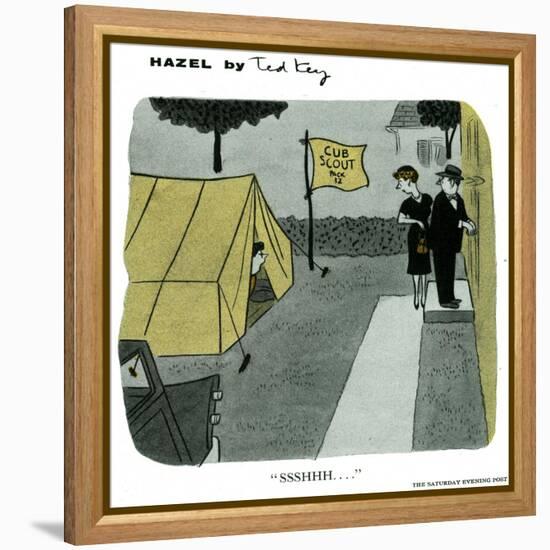 Hazel Cartoon-Ted Key-Framed Premier Image Canvas