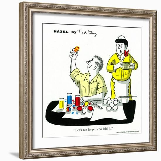 Hazel Cartoon-Ted Key-Framed Giclee Print