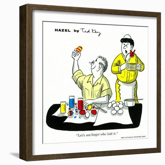 Hazel Cartoon-Ted Key-Framed Giclee Print