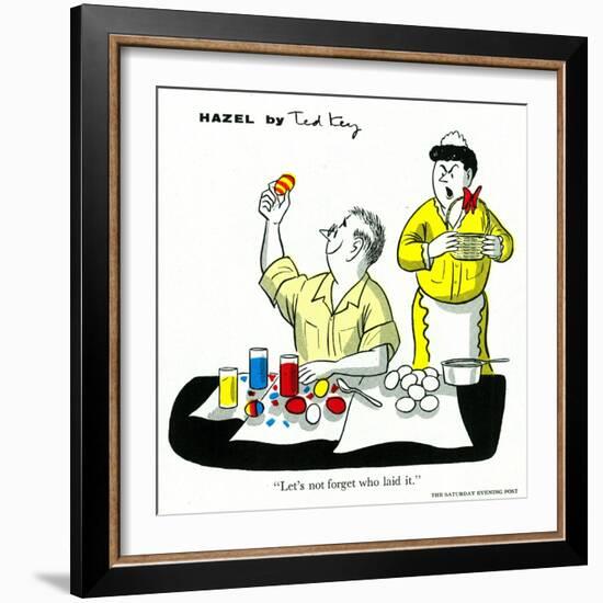 Hazel Cartoon-Ted Key-Framed Giclee Print