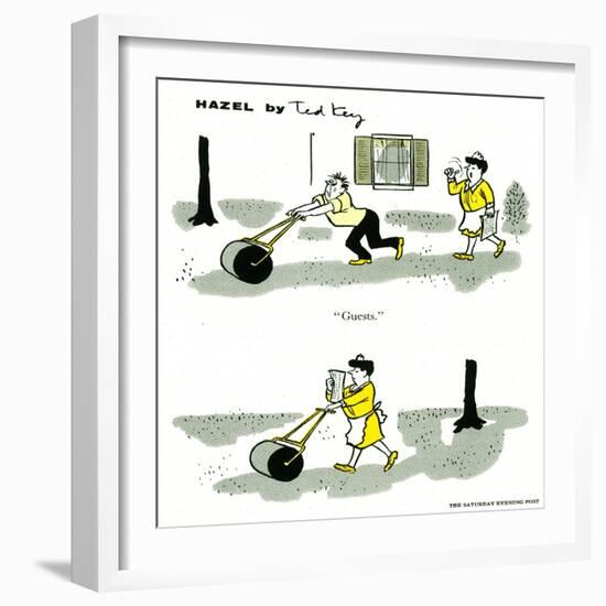 Hazel Cartoon-Ted Key-Framed Giclee Print