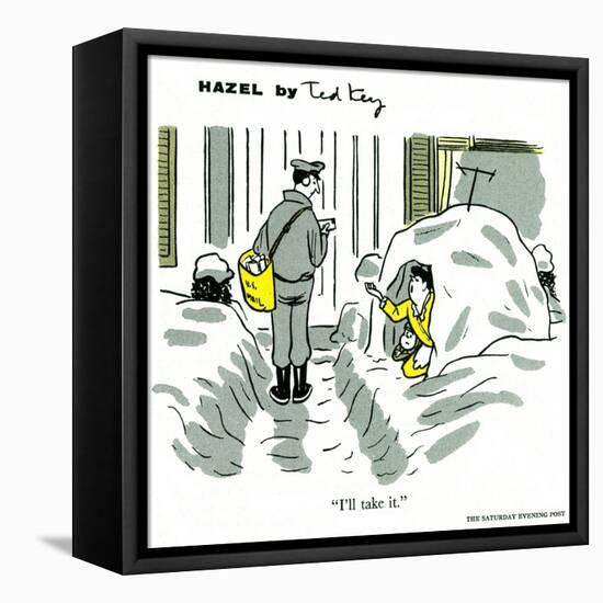 Hazel Cartoon-Ted Key-Framed Premier Image Canvas