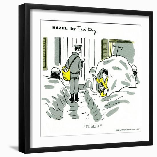 Hazel Cartoon-Ted Key-Framed Giclee Print