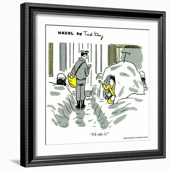 Hazel Cartoon-Ted Key-Framed Giclee Print