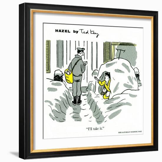 Hazel Cartoon-Ted Key-Framed Giclee Print