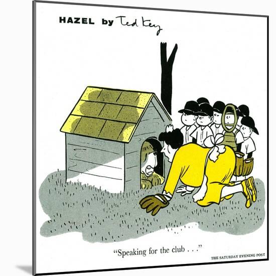 Hazel Cartoon-Ted Key-Mounted Giclee Print