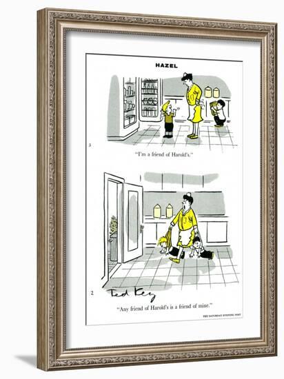 Hazel Cartoon-Ted Key-Framed Giclee Print